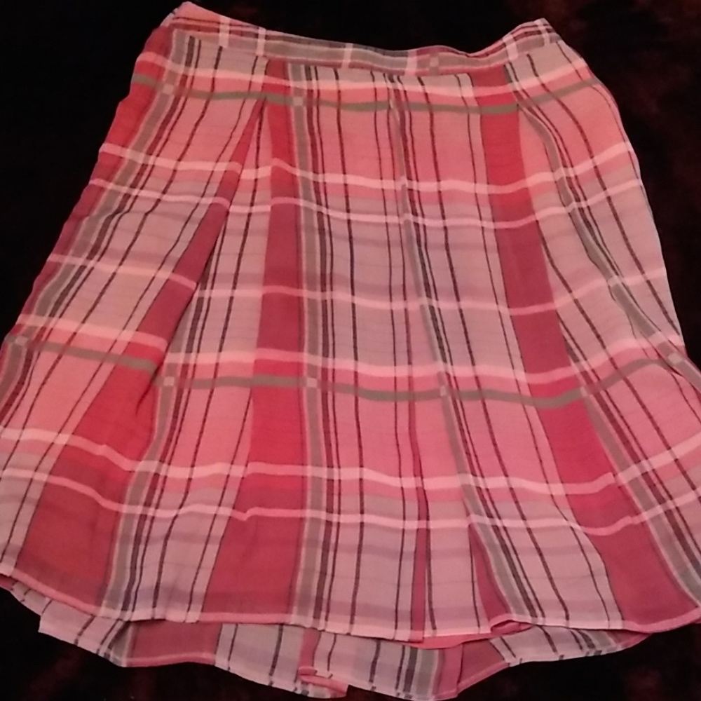 Jaclyn Smith Pink Pleated Skirt Womens Size Large
